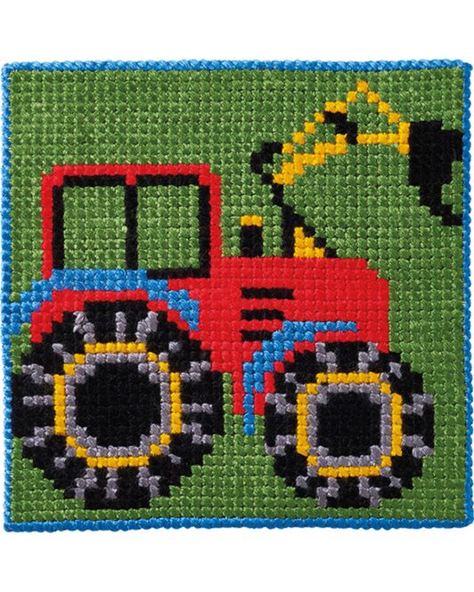 Hovedbilde Barnestramaj || Traktor 25x25cm