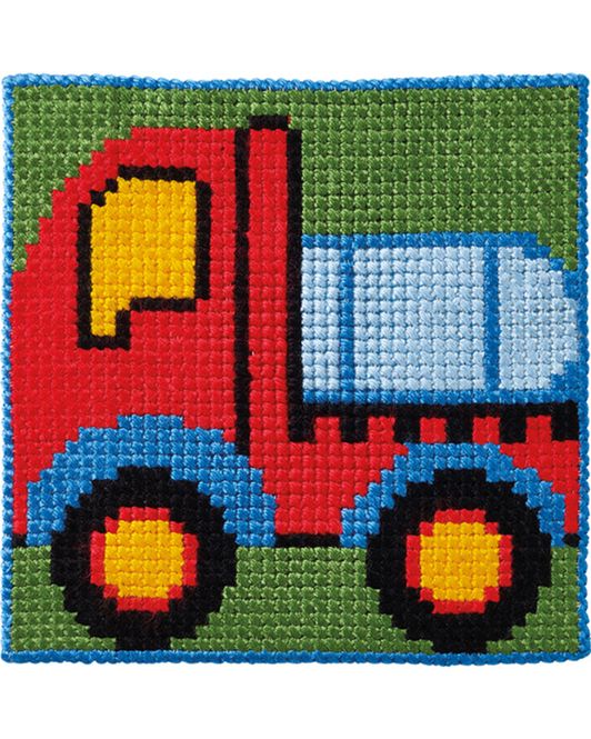 Hovedbilde Barnestramaj || Lastebil 25x25cm